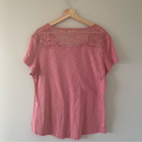 Pink Lace Tee - Picture 2 of 3